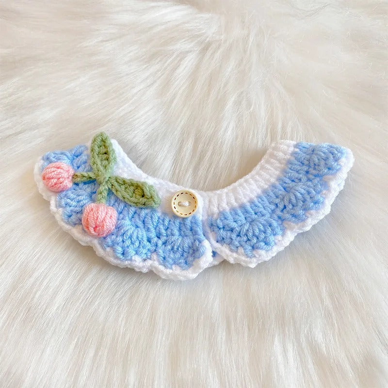 Petalure Studio | Artisan Hand-Knitted Orchard Collar - Whimsical Charm