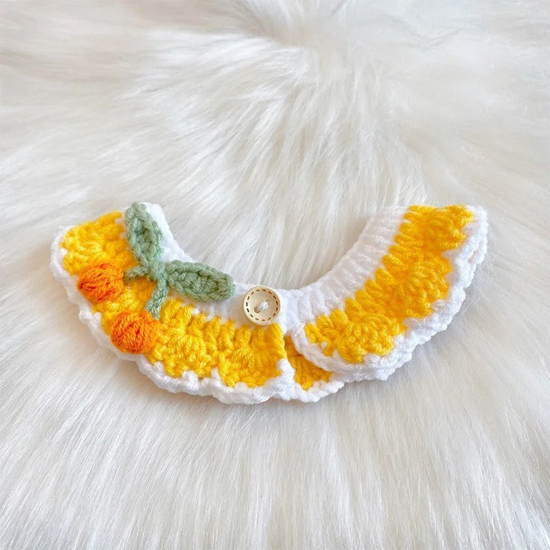 Petalure Studio | Artisan Hand-Knitted Orchard Collar - Whimsical Charm