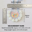 Petalure Studio | Artisan Hand-Knit Puff-Stitch Bib - Whimsical Storybook Charm