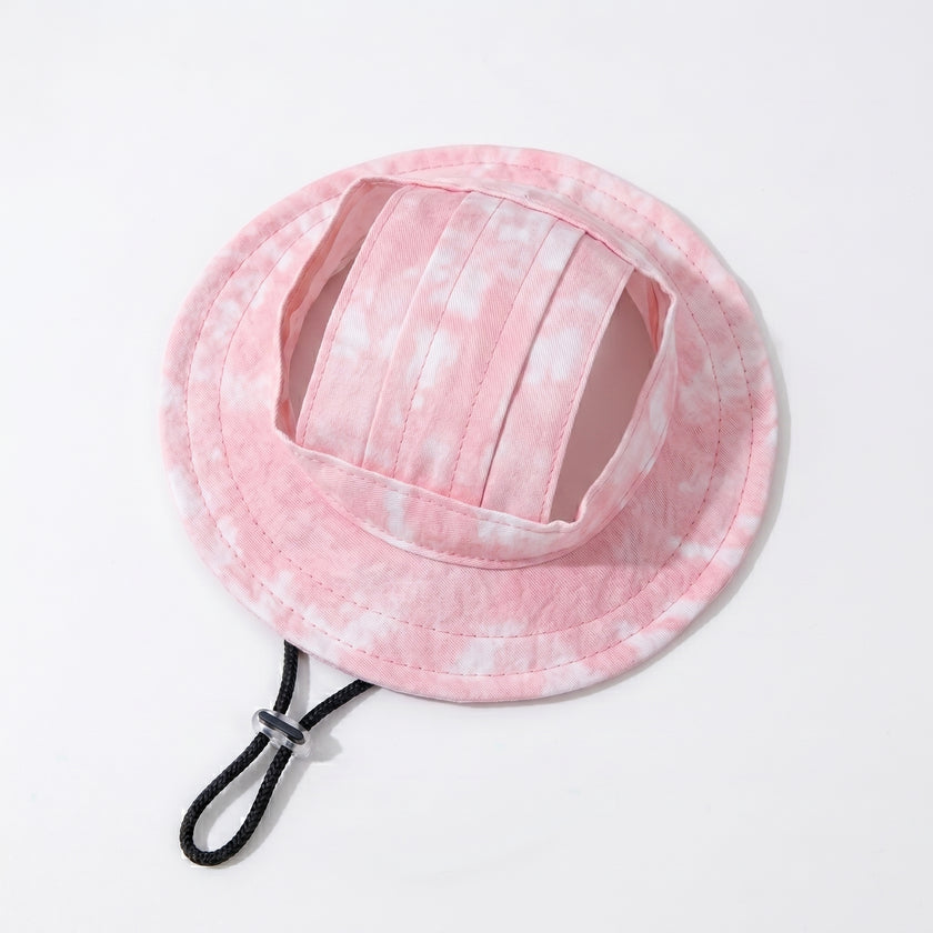 Petalure Studio | Artisan Tie-Dye Sun Bucket Hat - Whimsical Summer Muse
