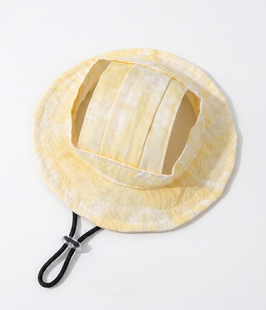 Petalure Studio | Artisan Tie-Dye Sun Bucket Hat - Whimsical Summer Muse