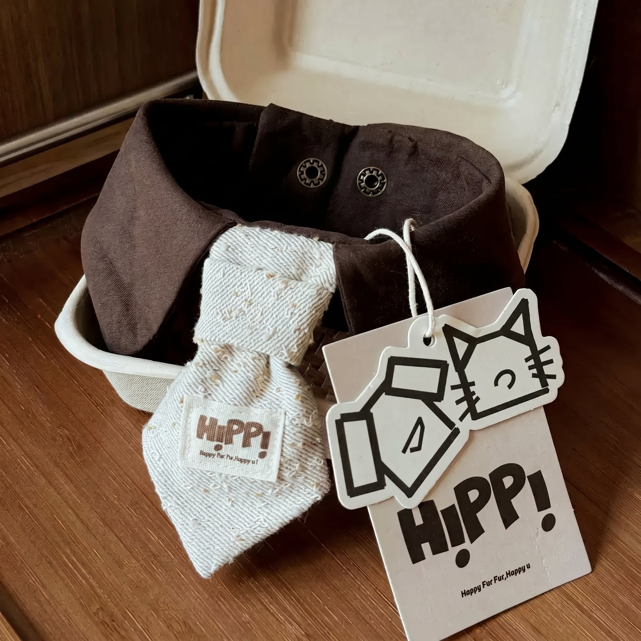 Petalure Studio | Artisan Tweed Pet Tie - The Dapper Storybook Muse