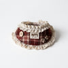 Petalure Studio | Artisan Tartan Lace Bib & Bandana - Festive British Muse
