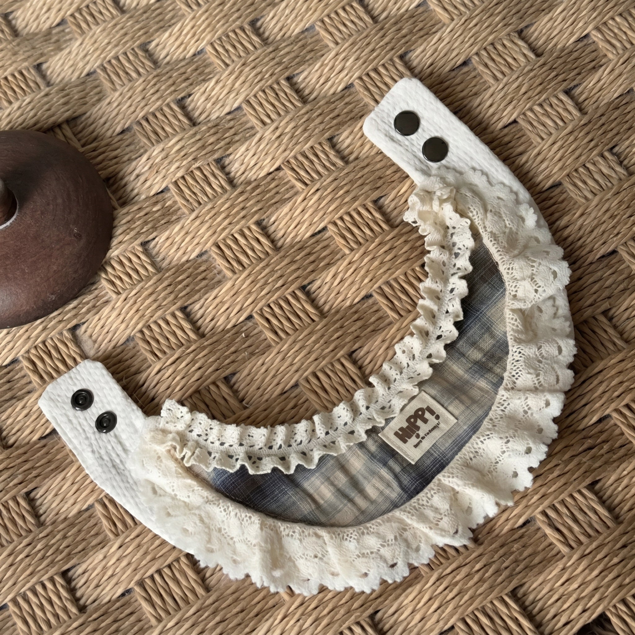 Petalure Studio | Artisan Caramel Lolita Bib - Vintage Storybook Muse
