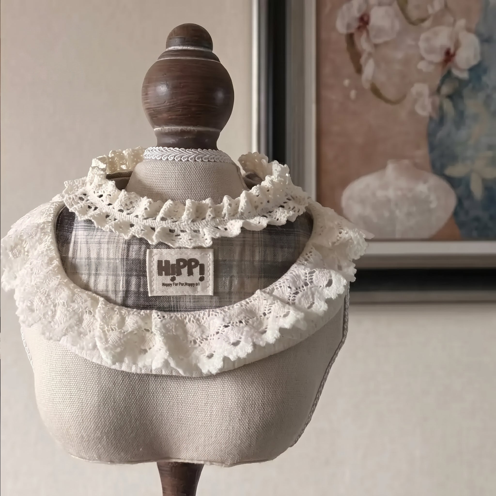 Petalure Studio | Artisan Caramel Lolita Bib - Vintage Storybook Muse
