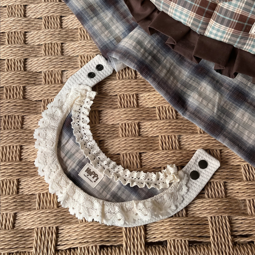 Petalure Studio | Artisan Caramel Lolita Bib - Vintage Storybook Muse