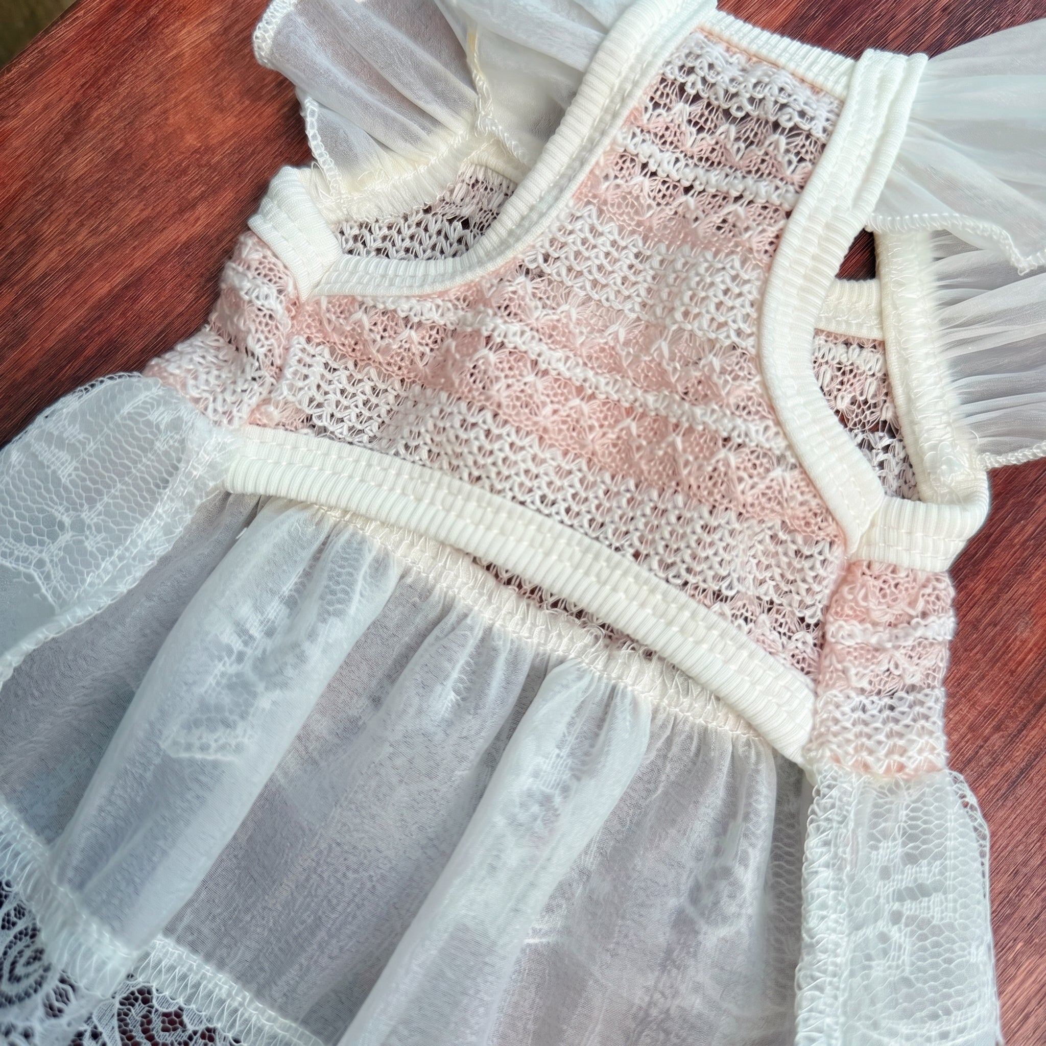 Petalure Studio | Artisan Summer Lace Fairy Dress - Flutter Sleeve Muse