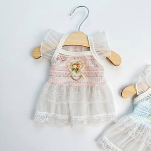 Petalure Studio | Artisan Summer Lace Fairy Dress - Flutter Sleeve Muse