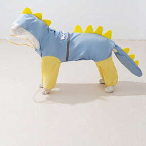 Petalure Studio | Artisan Dino Dog Raincoat - The Adventure Muse
