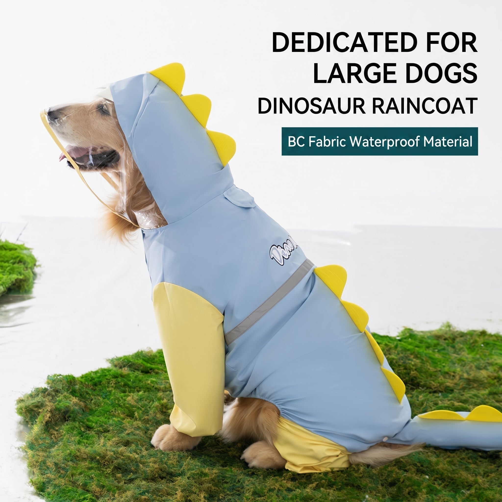 Petalure Studio | Artisan Dino Dog Raincoat - The Adventure Muse
