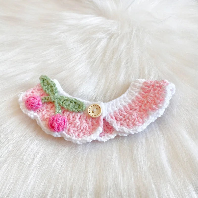Petalure Studio | Artisan Hand-Knitted Orchard Collar - Whimsical Charm