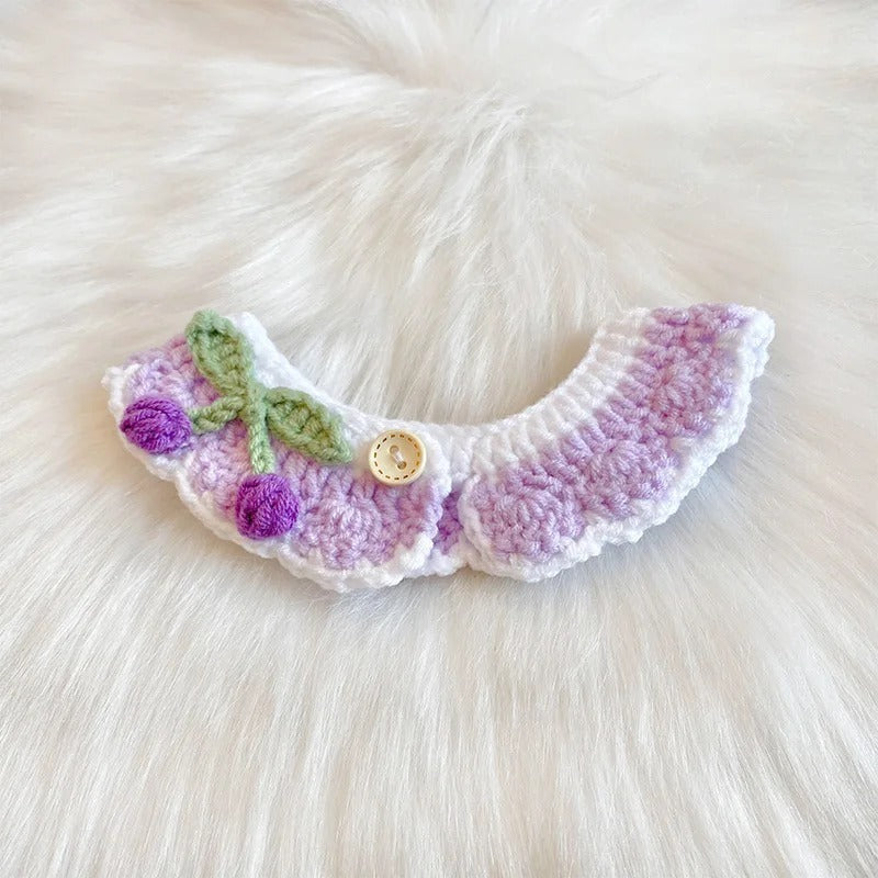 Petalure Studio | Artisan Hand-Knitted Orchard Collar - Whimsical Charm