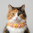 Petalure Studio | Artisan Hand-Knit Puff-Bloom Collar - Whimsical Spring Muse