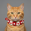 Petalure Studio | Artisan Hand-Knit Puff-Bloom Collar - Whimsical Spring Muse