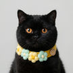 Petalure Studio | Artisan Hand-Knit Puff-Bloom Collar - Whimsical Spring Muse