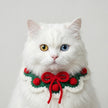 Petalure Studio | Artisan Hand-Knit Floral Ruffle Collar - Whimsical Holiday Keepsake