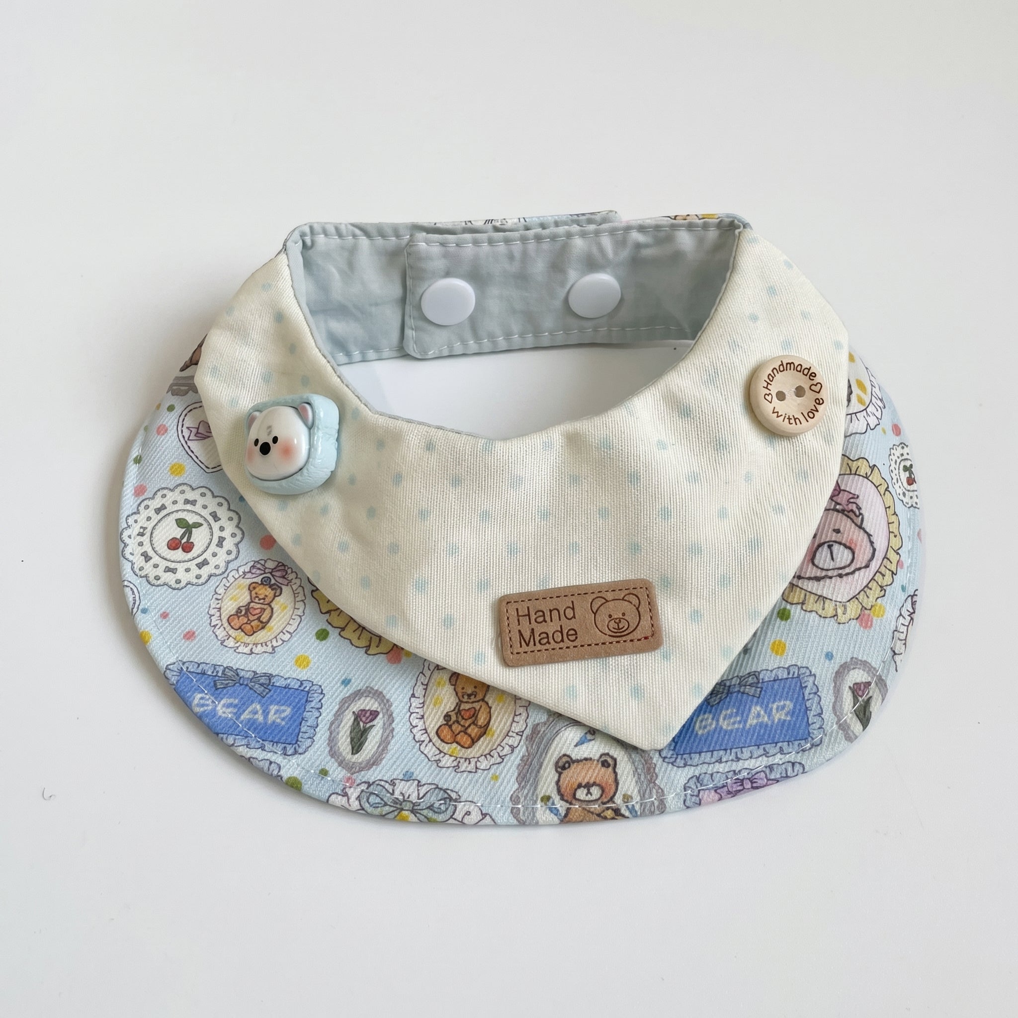 Petalure Studio | Whimsical Artisan Reversible Bib - The Storybook Keepsake