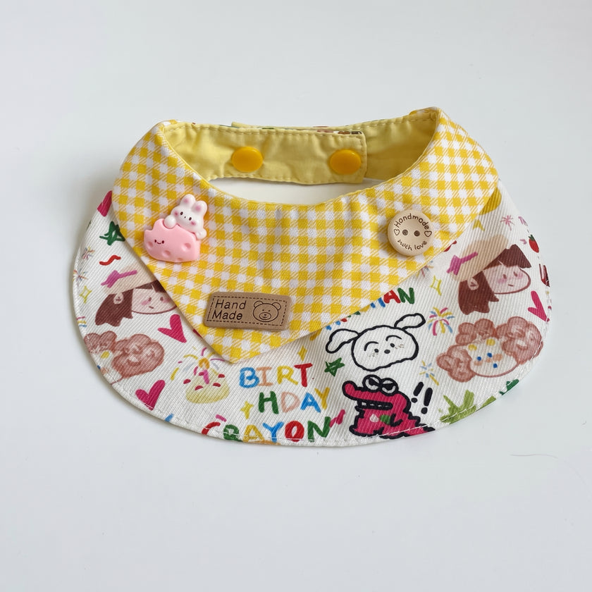 Petalure Studio | Whimsical Artisan Reversible Bib - The Storybook Keepsake