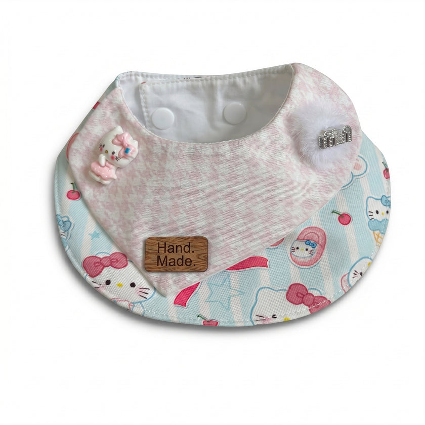 Petalure Studio | Whimsical Artisan Reversible Bib - The Storybook Keepsake