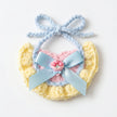 Petalure Studio | Artisan Hand-Knit Puff-Stitch Bib - Whimsical Storybook Charm