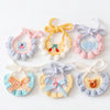 Petalure Studio | Artisan Hand-Knit Puff-Stitch Bib - Whimsical Storybook Charm