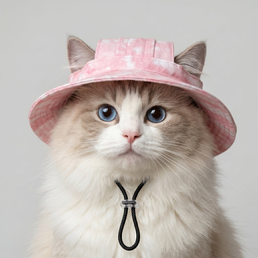 Petalure Studio | Artisan Tie-Dye Sun Bucket Hat - Whimsical Summer Muse